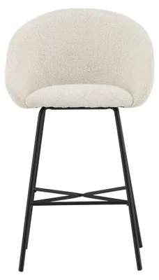 Produktbild von Venture Home Barstuhl Velvet Weiß