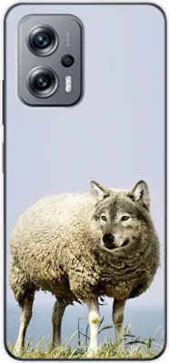 Produktbild von König Design Hülle kompatibel mit Xiaomi Redmi K50i Kunststoff Soft Handyhülle - Handy Case Wolf im Schafspelz