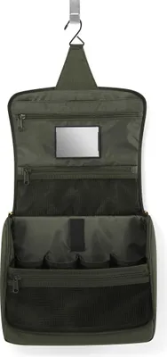 Productafbeelding van Reisenthel WO5054, toilettas, polyester, groen, met patroon, met rits, 4 vakken