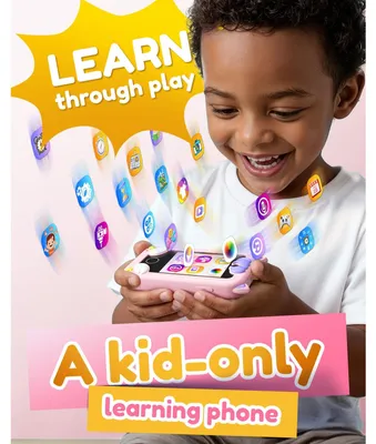 Produktbild von Kinderhandy Spielzeughandy - 2,8-Zoll-Touchscreen - Doppelkamera - 8 GB - Nebelrosa oder Tiefblau