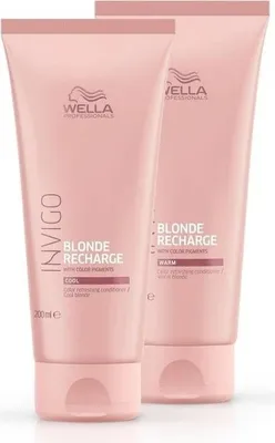Produktbild von Wella Professionals Invigo Blonde Recharge Cool Color Refreshing Conditioner Conditioner zur Wiederbelebung von kalten blonden Farbtönen 200 ml