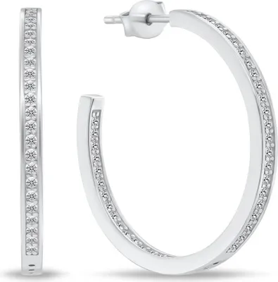 Produktbild von Elegante Silberohrringe mit Zirkonen EA767W