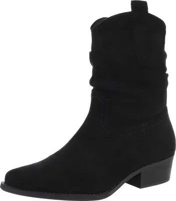 Produktbild von Ital-Design Damen Stiefeletten Western- & Bikerboots  Wildlederoptik Flache Stiefeletten 87531843 Schwarz Gr.  36