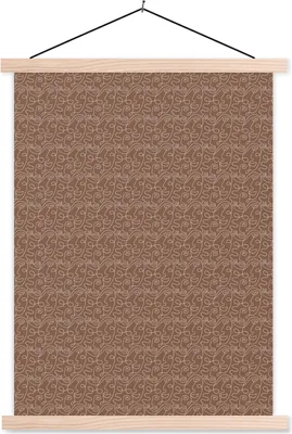 Produktbild von MuchoWow® Textilposter Gesicht - Design - Luxus 60x80 cm mit holzfarbenen Rahmen - Wandbild