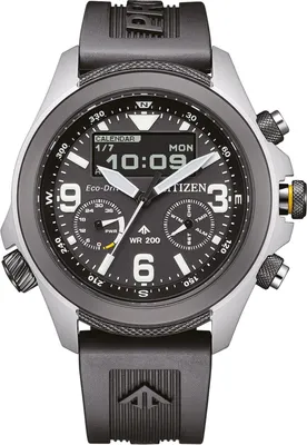 Citizen JV1007-07E Promaster Eco-Drive Solar Herrenuhr AnaDigi Schwarz 1