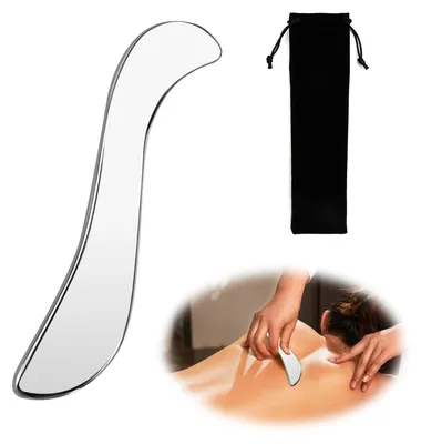 Produktbild von Gua Sha Massagewerkzeug aus Edelstahl
