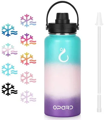 Produktbild von Edelstahl-Trinkflasche 1L, vakuumisoliert, BPA-frei, für Sport, Schule