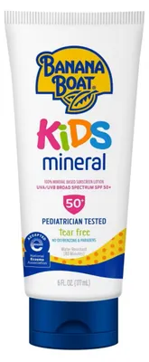 Produktbild von Banana Boat | Kinder Mineral Sonnencreme - 177ml - Spf 50+ - Uva/uvb Schutz - Wasserfest