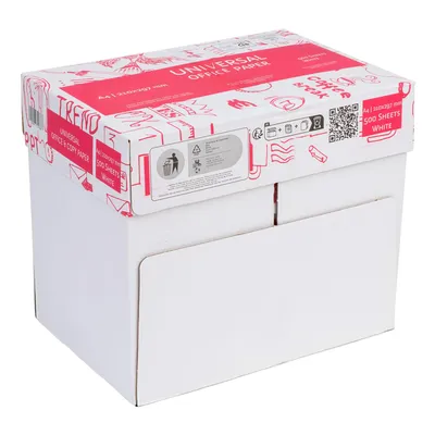 Obrázok produktu pre Prémiový tlačový papier formátu DIN A4 – 2 500 listov – biely univerzálny kopírovací papier – CIE biela 160 – ideálny pre kanceláriu a domácnosť (1 kartón | 2 500 listov)