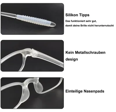 Produktbild von Computerlesebrille flexibel, leicht, TR90, Stärke +1,0, für Zuhause und Arbeit