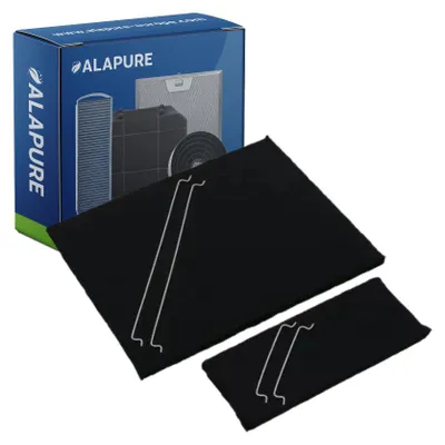 Image de Filtre à charbon longue durée Alapure, compatible avec les modèles AEG MCFB79PL / 9029865863 / MCFB79 (lot de 2)