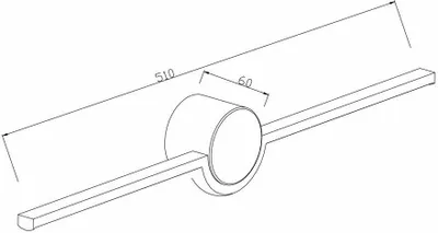 Zdjęcie produktu dla Kinkiet LED Almyrida czarny 6W Neutralna biel 480lm metal wym:6x51x6cm IP20 Reality