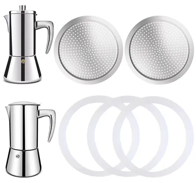 Immagine prodotto di Elzusha - 2 filtri con 3 guarnizioni in silicone per macchina da caffè espresso