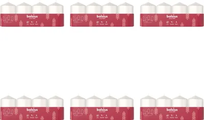 Imagen del producto de Bolsius - Vela tipo "stumpen" - 60/40 - 4 unidades por paquete - Blanco nube - Paquete económico - 24 unidades - 6 paquetes