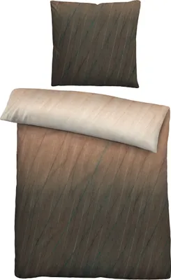 Produktbild von biberna Feinbiber Bettwäsche 0006731 FARBVERLAUF color: gold, size: 1x 135x200 cm + 1x 80x80 cm