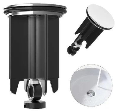 Immagine prodotto di Tappo per lavandino, tappo per scarico con guarnizione, universale, 40 mm
