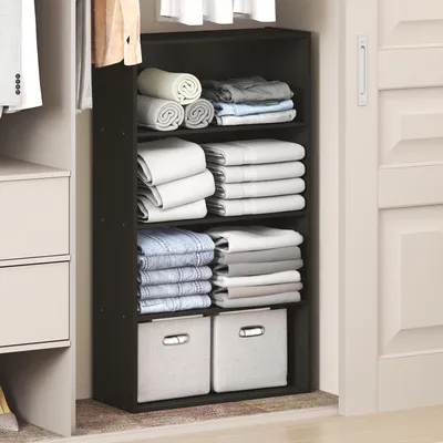 Image de Organisateur et système de rangement pour armoire Furinno Reed, avec 4 niveaux