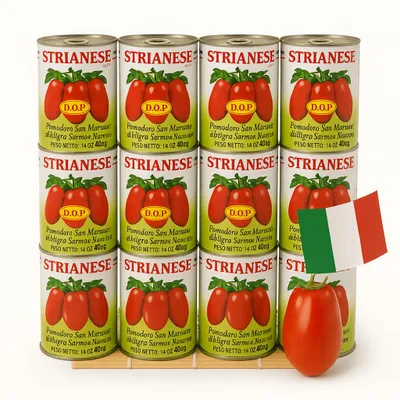 Image de Tomates San Marzano AOP 400 g x 12 - Strianese