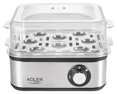 Eierkocher für 8 Eier, 500 W, automatische Abschaltung, Pochie-Einsatz