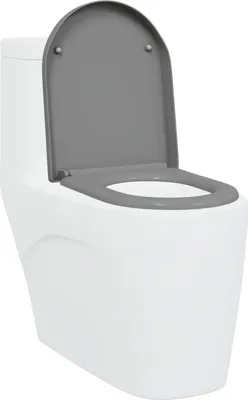 Obrázek produktu pro vidaXL Toaletní sedátko Šedé 49 x 36 x 4 cm Duroplast