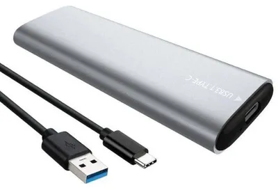 Obrázok produktu pre Verk 06312 Externý adaptér M.2 SSD na USB 3.0 strieborný