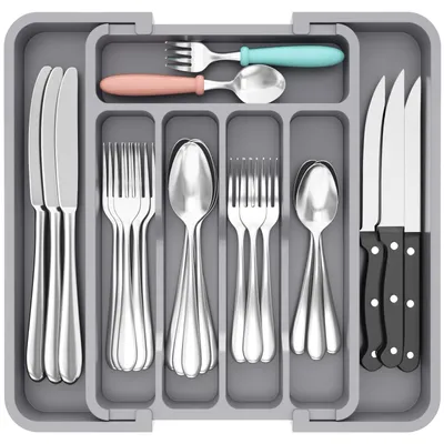Productafbeelding van Verstelbare besteklade-organizer voor de keuken