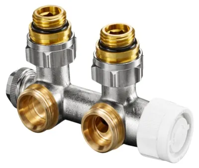 Produktbild von Oventrop Anschlussarmatur Multiblock T Anschluss AG 1/2'' Eckform 1184084