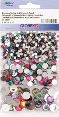 Produktbild von Glorex Schmuck-Steine . farbig sortiert