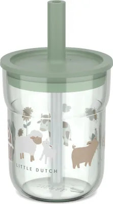 Image de Mepal Mio Kleinkinder Trinken kinder-trinkglas mio 250 ml mit trinkhalm - little farm  Ø77 x 135 108023065399