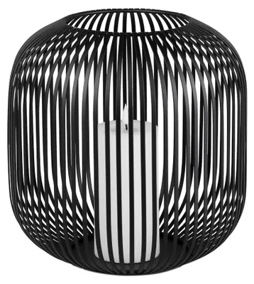 Produktbild von Windlicht Wili Stäbe in Kugelform H. 28cm schwarz aus Metall Formano