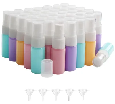 Zdjęcie produktu dla 10 ml szklana butelka z atomizerem do olejków eterycznych – wielokrotnego użytku, w kolorze macarons