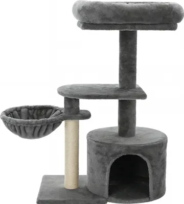 Immagine prodotto di GOTEL - Tiragraffi e cuccia per gatti, grigio - ZW2M
