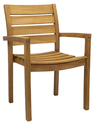 Produktbild von Gartenstuhl Bulu | Stapelbar | Teakholz | 2er Set
