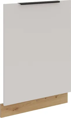 Produktbild von Frontblende für vollintegrierten Geschirrspüler 60 cm Küche SOLANO Kaschmir beige matt + Eiche Artisan matt Küchenzeile Küchenblock Einbauküche