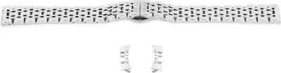 Produktbild von 14 mm Uhrenarmband aus Edelstahl, Ersatzarmband, silberfarben