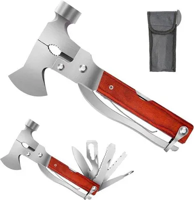 Produktbild von Mini Multitool Set mit 15 Werkzeugen - Camping-Kit - Outdoor-Set - Flesendreher - Schraubendreher - Survival-Set