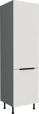 Produktbild von Schrank für Einbaukühlschrank LUNARA – Breite 60 cm, weiß/anthrazit