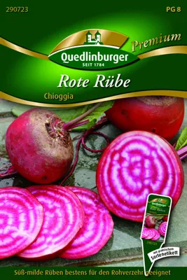 Produktbild von Rote Rüben 'Chioggia' Quedlinburger Gemüsesamen