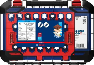 Produktbild von EXPERT Construction Material Power Change Plus-Lochsägen-Set, 15-tlg.