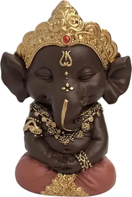 Image de Statuette Ganesh 2 - Bonheur - Décoration zen et Feng Shui - Pour créer une atmosphère apaisante et spirituelle