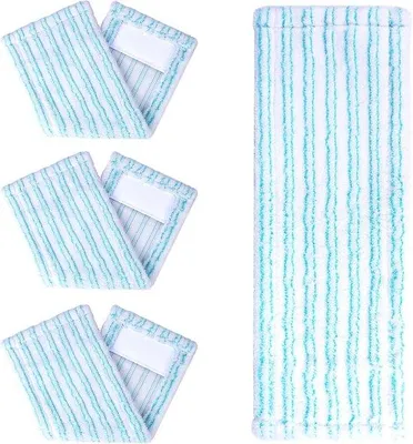 Immagine prodotto di Set di 4 ricambi per mop - Ricambi in microfibra per tutti i tipi di pavimento