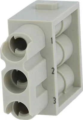 Produktbild von "Han C Modul Buchseneinsatz (F) Crimpanschluss, 3-polig 500V, 40A"