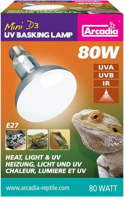 Zdjęcie produktu dla Arcadia - D3 Lampa UV Basking, E27 - 80W
