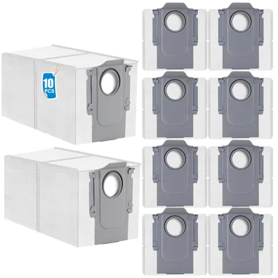 Produktbild von Staubbeutel - 10 Stück Ersatzbeutel für Saugroboter - Zubehörset für S8 MaxV Ultra, S8 Max Ultra, Qrevo Master, Q Revo, Saros 10R, Qrevo Curv, Qrevo Edge, Qrevo Slim, QV 35A, Qrevo Pro, Qrevo MaxV, G10S und G10S PRO