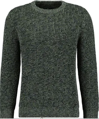Ragman Strickpullover Tweed in grün