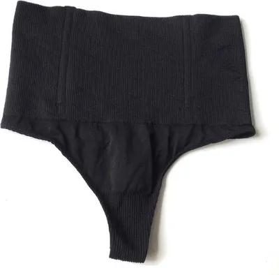 Produktbild von Go Go Gadget – Tanga mit hoher Taille – Shapewear – Schwarz – Größe XL