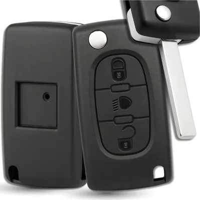 Produktbild von EDIBAZZAR | Schlüsselhülle Fernbedienung 3 Tasten Peugeot 207 307 308 407 Citroen C2 C3 C4