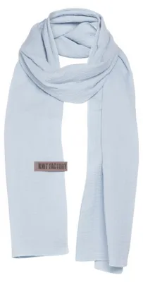 Produktbild von Knit Factory Liv Schal - Serein Blue - 200x40 cm