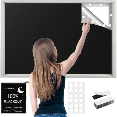 Obrázek produktu pro Zatemňovací závěs - Bez vrtání - 100 x 148 cm - Zatemňovací - Přenosný