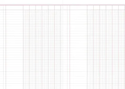 Immagine prodotto di RNK Verlag 3406 Libro a colonne con 6 colonne, 60 pagine, DIN A4, foderato di rosso/grigio